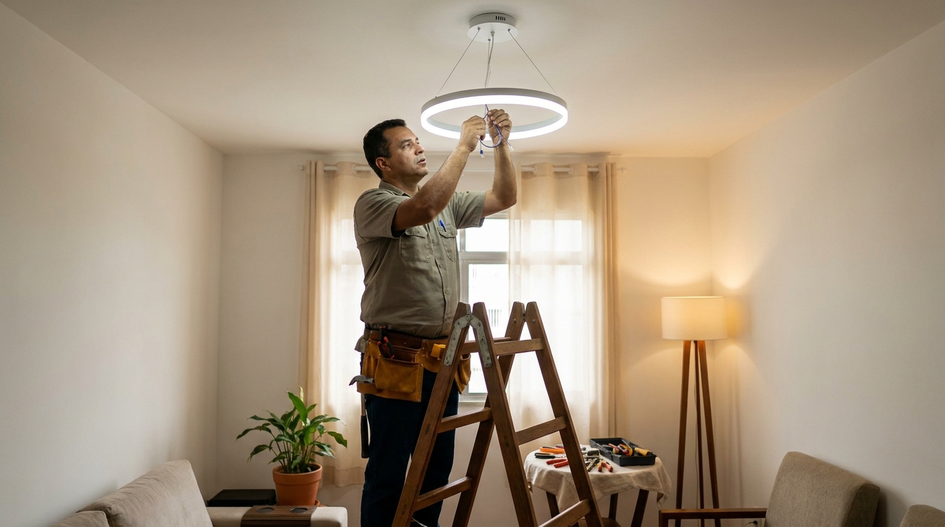 Instalacao de luminarias em Belém‑PA