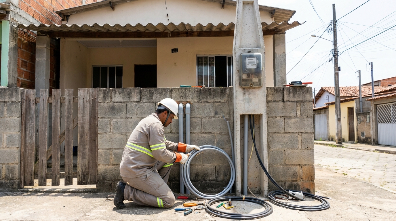 Instalacao de padrao de energia residencial em Palmas‑TO